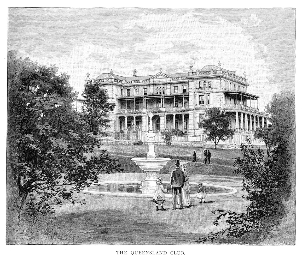 Queensland Club, Austrálie, 1886 od Unbekannt