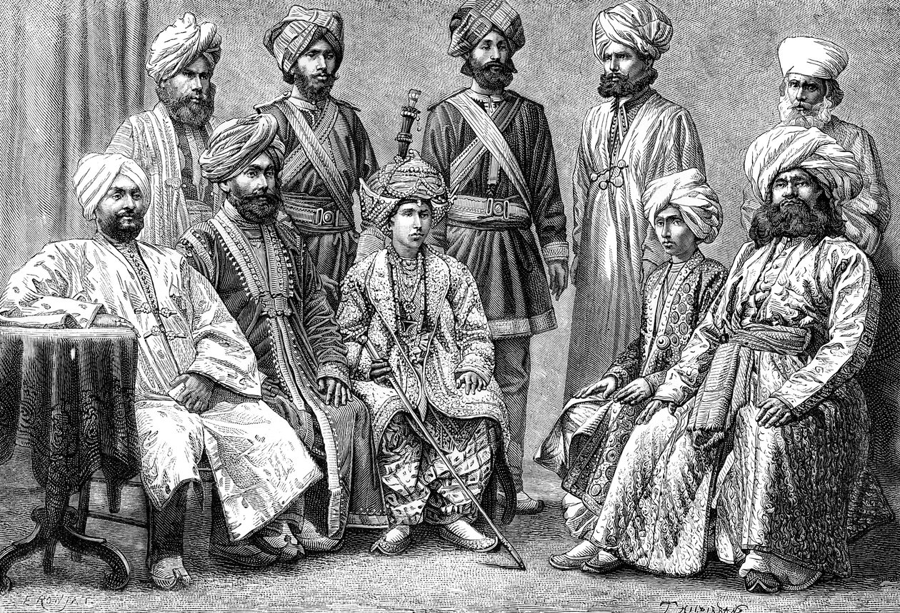 Rádža z Bahawalpur a jeho dvůr, 1895 od Unbekannt