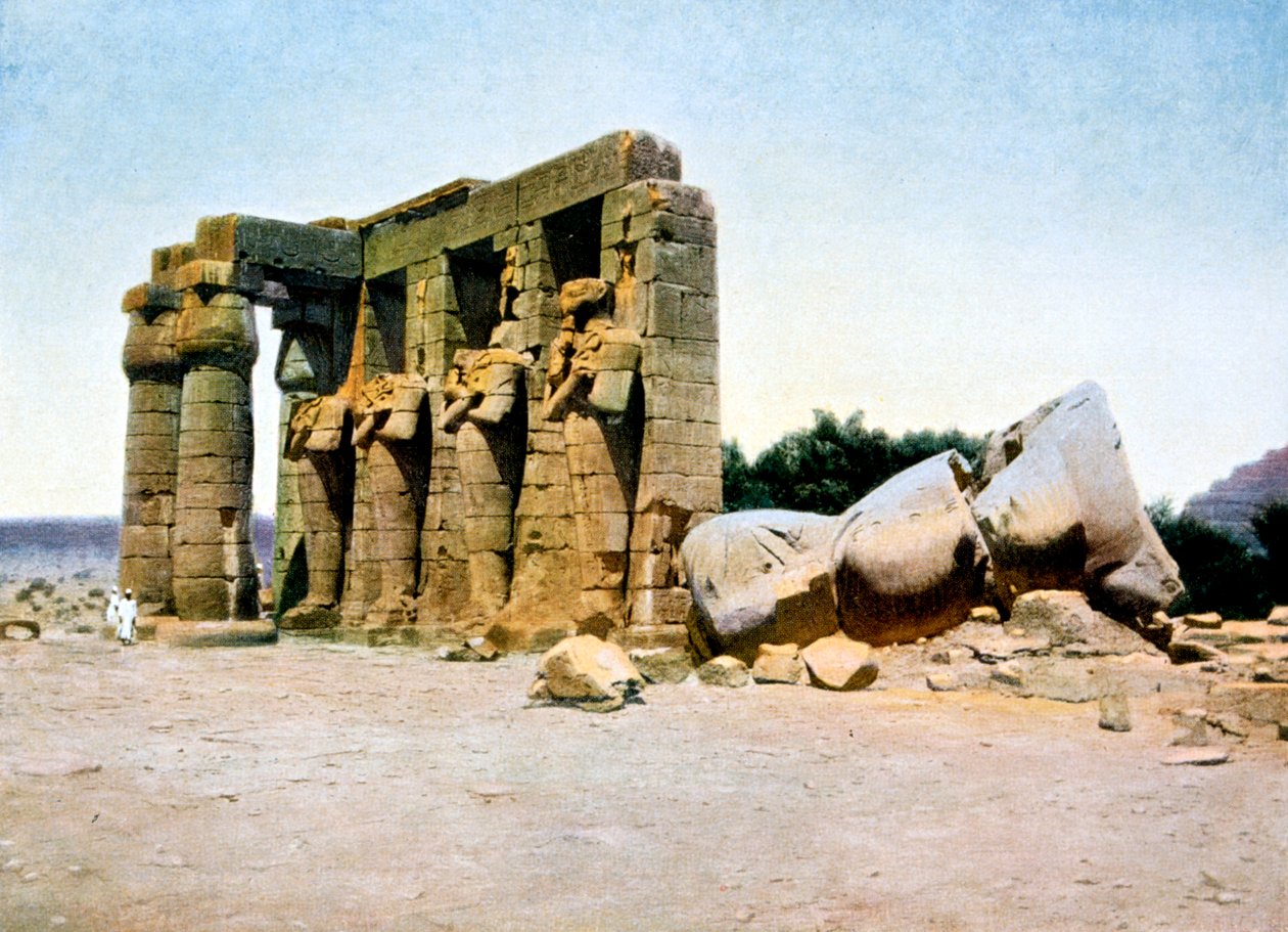 Ramesseum, Théby, Egypt, 20. století od Unbekannt