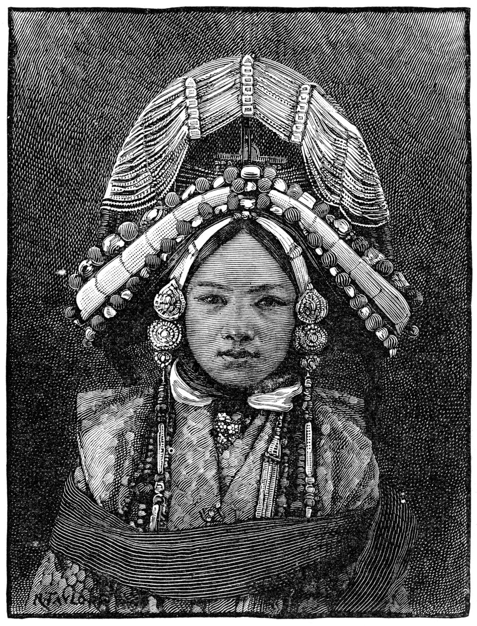 The Ranee of Sikkim, 1889 od Unbekannt