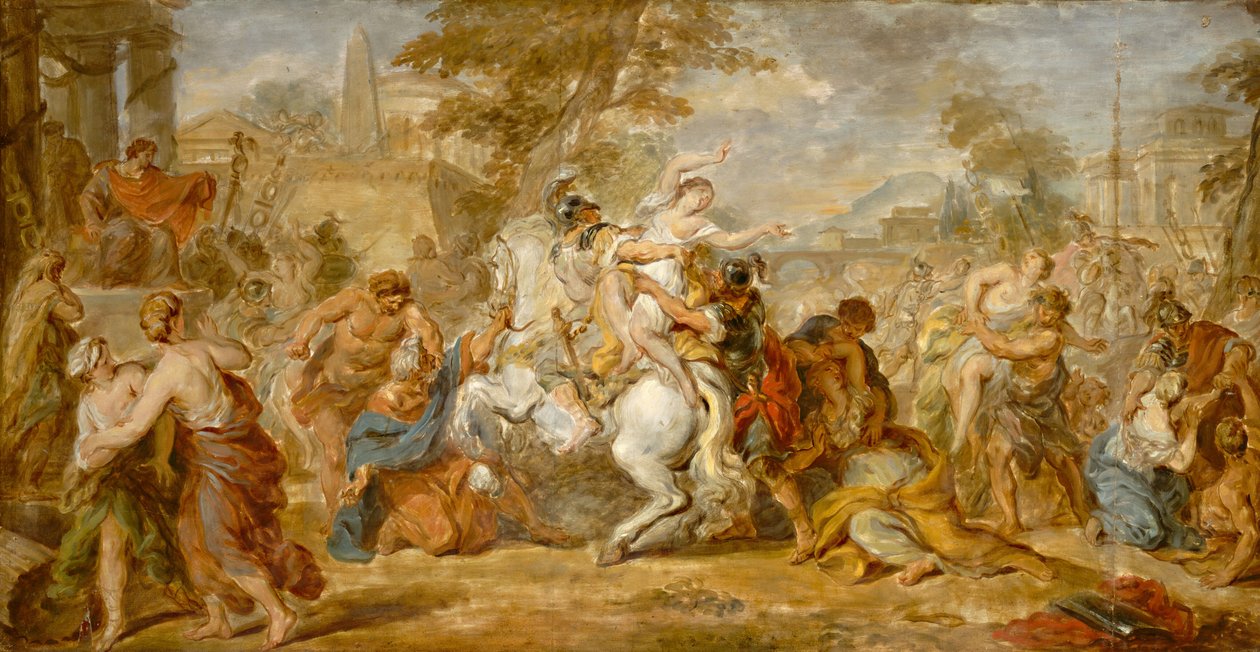 Znásilnění sabinských žen, c. 1770. od Unbekannt