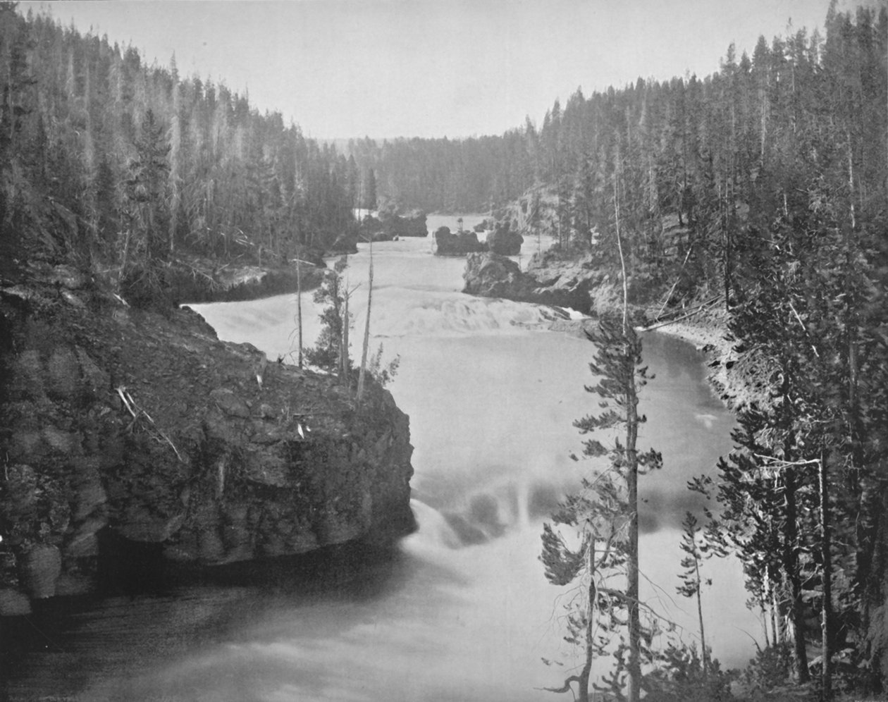 The Rapids of the Yellowstone, 19. století od Unbekannt