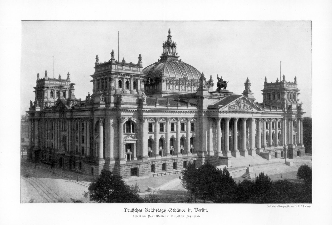 Reichstag na konci 19. století, 1900 od Unbekannt