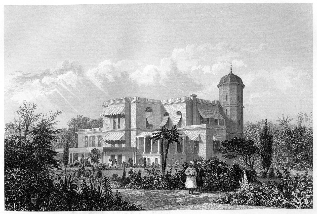 The Residency, Lucknow, Indie, c1860 od Unbekannt