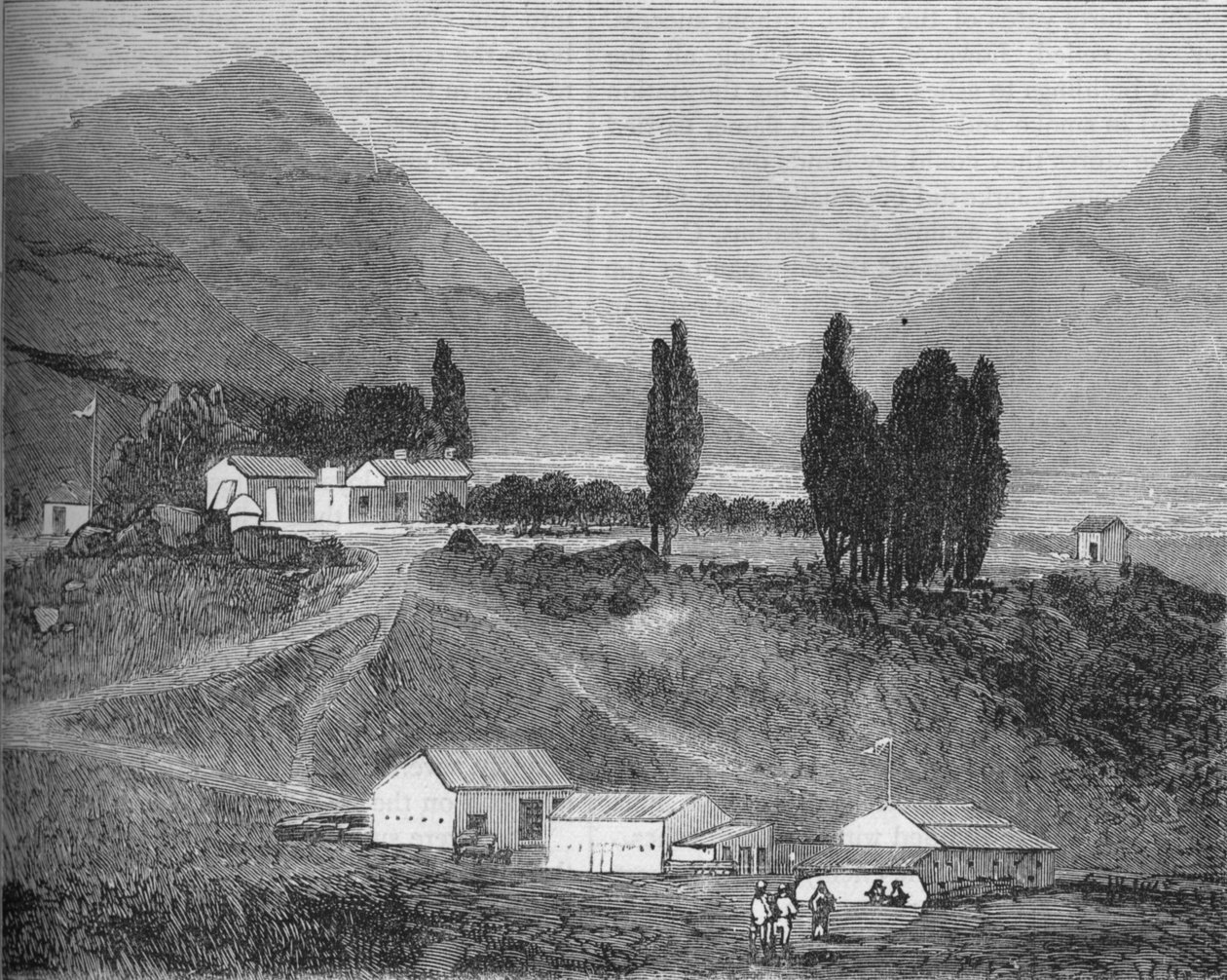 Sídlo, Maseru, Basutoland, sídlo vrchního soudce, velitele Griffithse, c1880 od Unbekannt