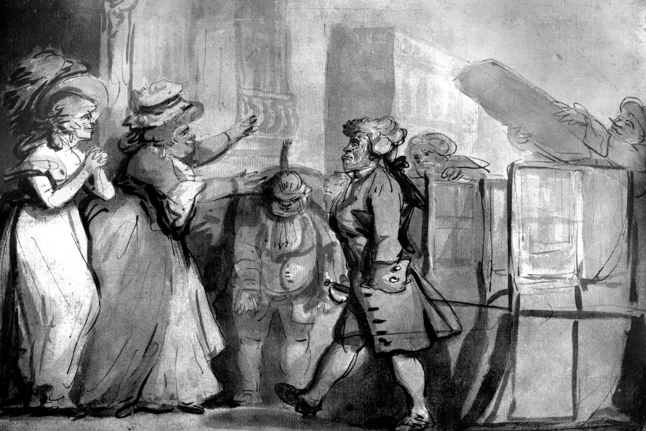 Návrat od svatého Jakuba po rytířské cti, 1792 od Unbekannt
