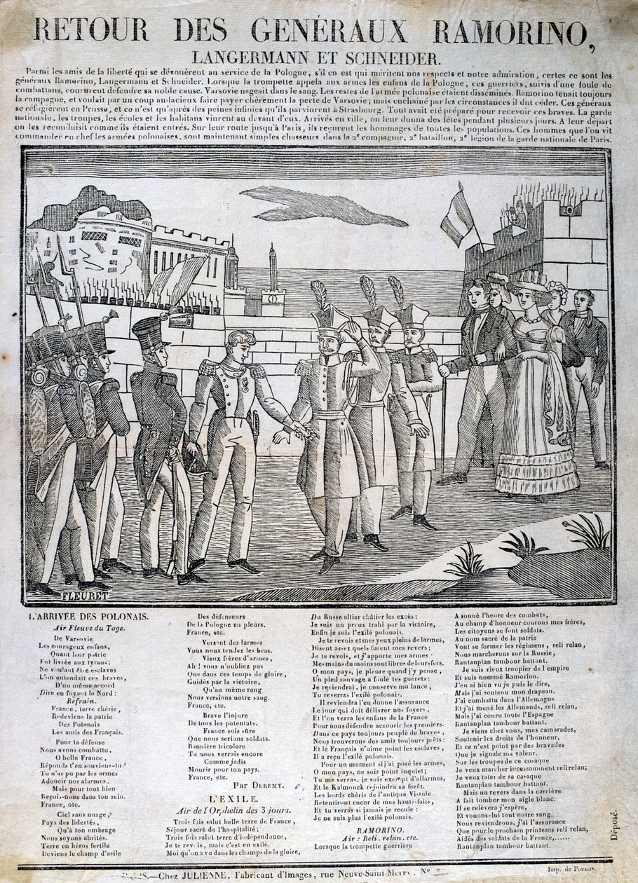 Návrat generála Ramorina, 1831 od Unbekannt
