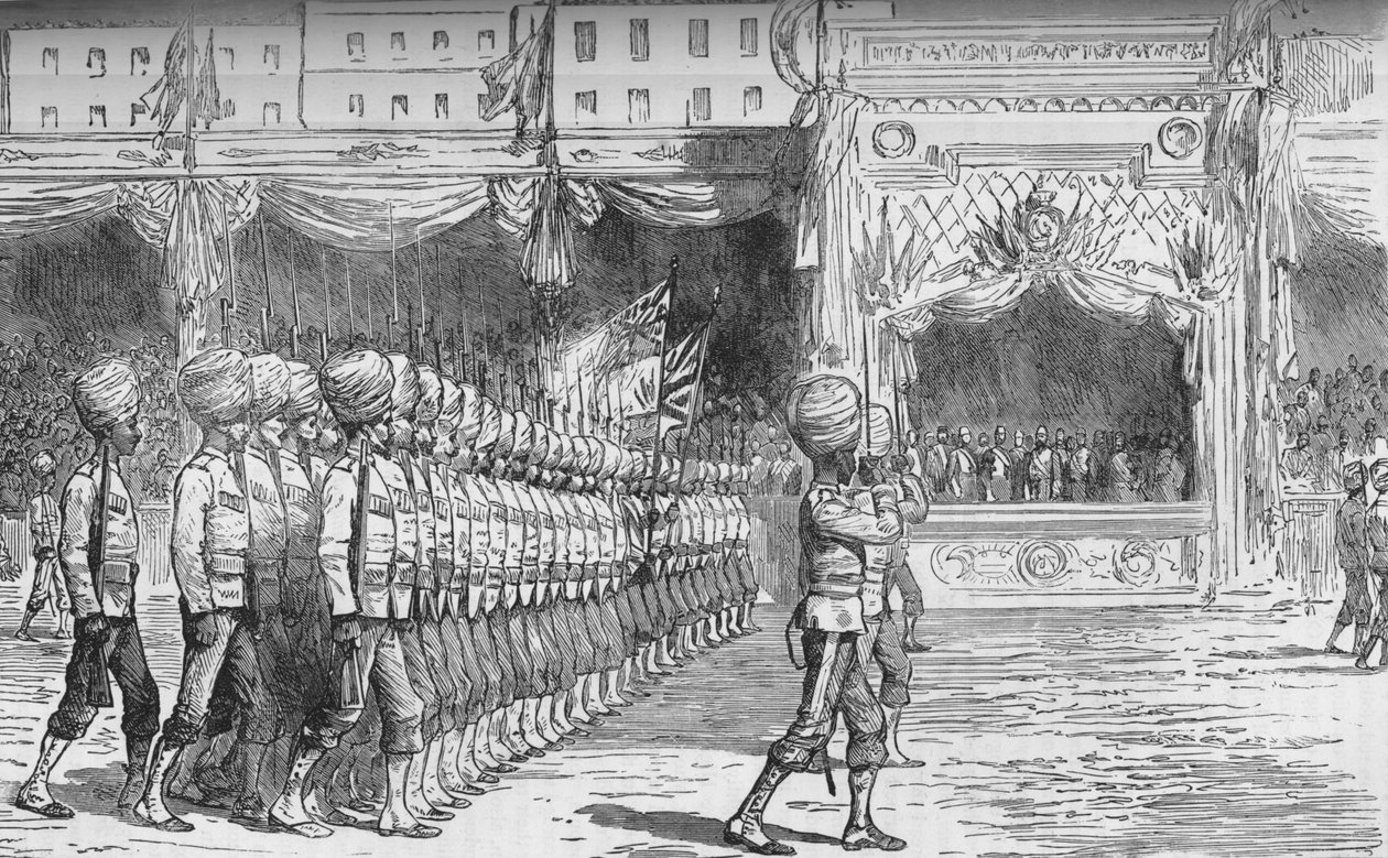 The Review at Cairo: March Past of the Beloochees, c1880 od Unbekannt