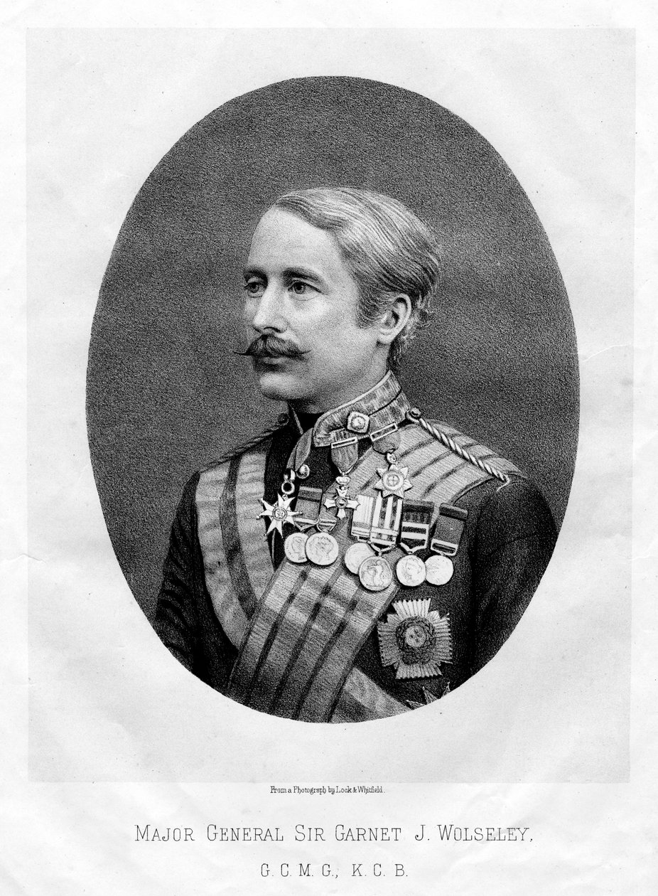 The Right Honorable Garnet Joseph Wolseley, britský polní maršál, 1880 od Unbekannt