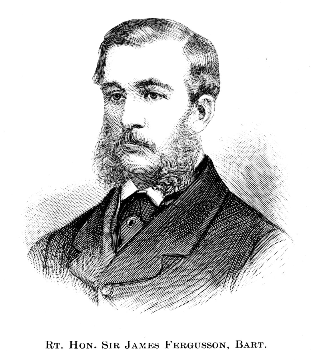 Ctihodný Sir James Fergusson, 1886 od Unbekannt