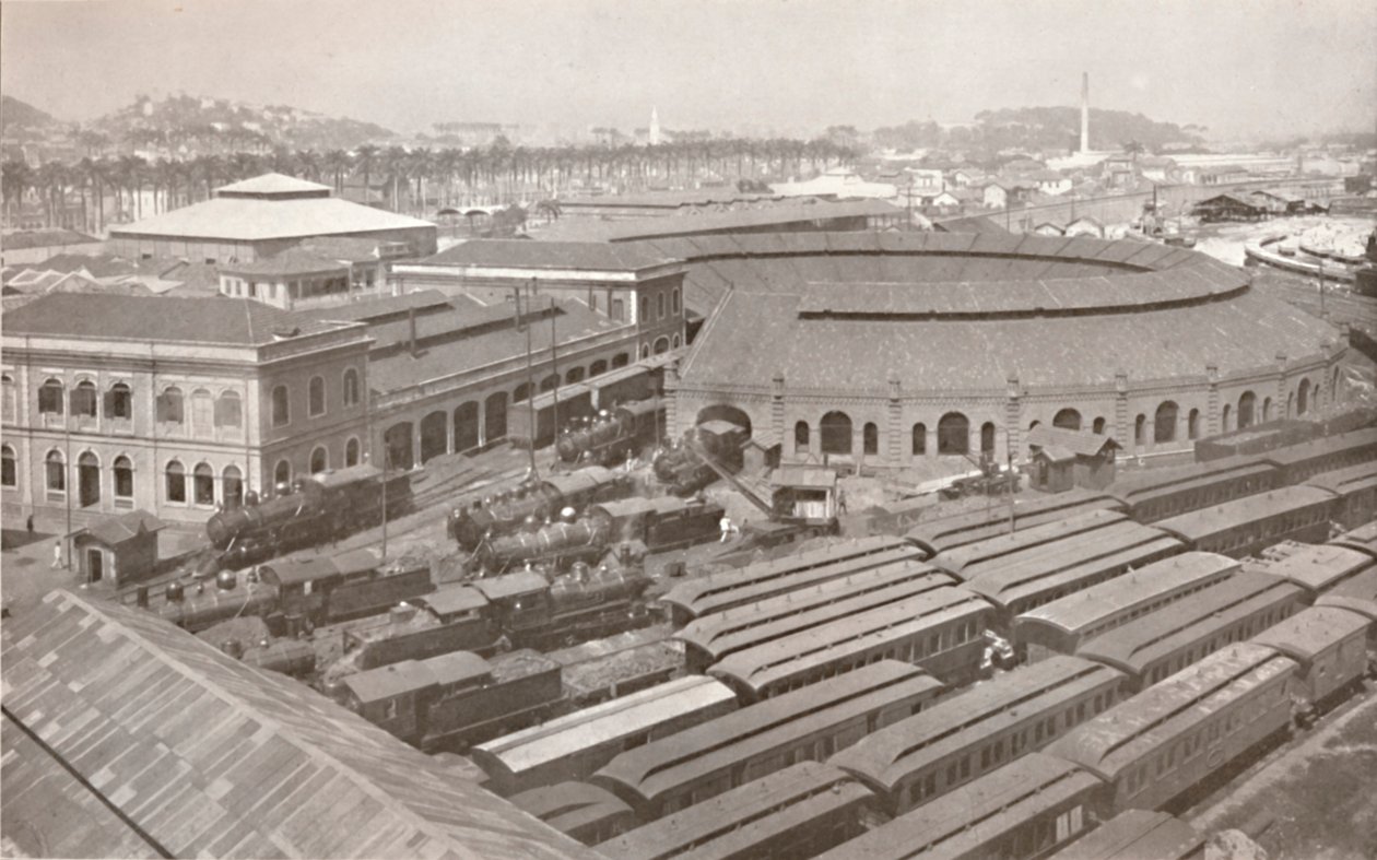 Rio de Janeiro Terminus centrální železnice Brazílie, 1914 od Unbekannt