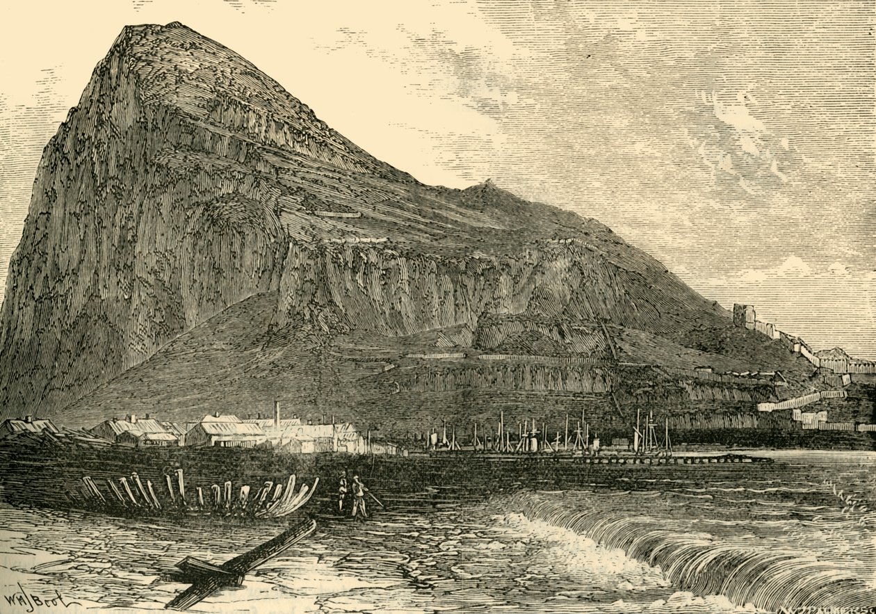 Gibraltarská skála, 1890. od Unbekannt