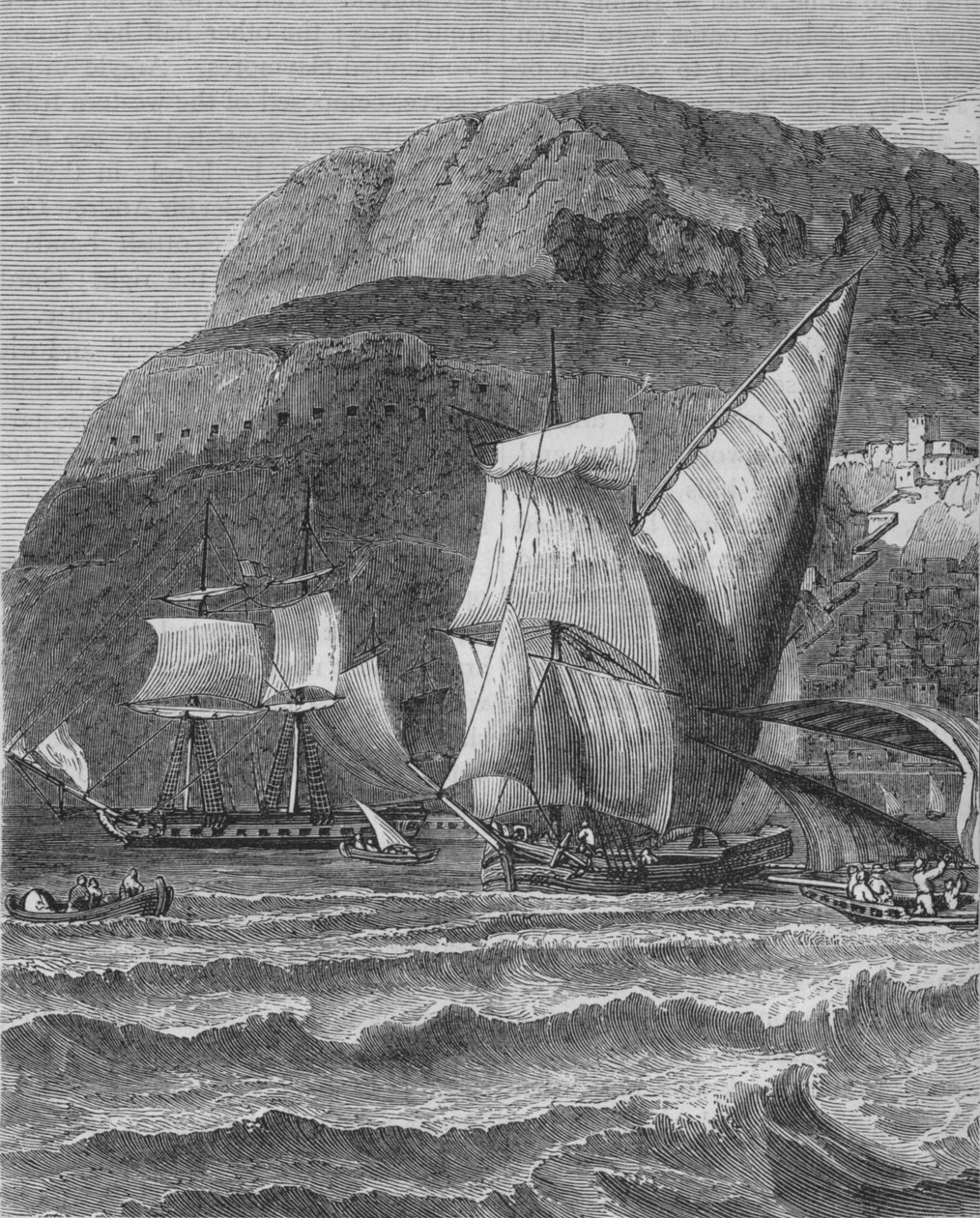 Gibraltarská skála, c1880 od Unbekannt