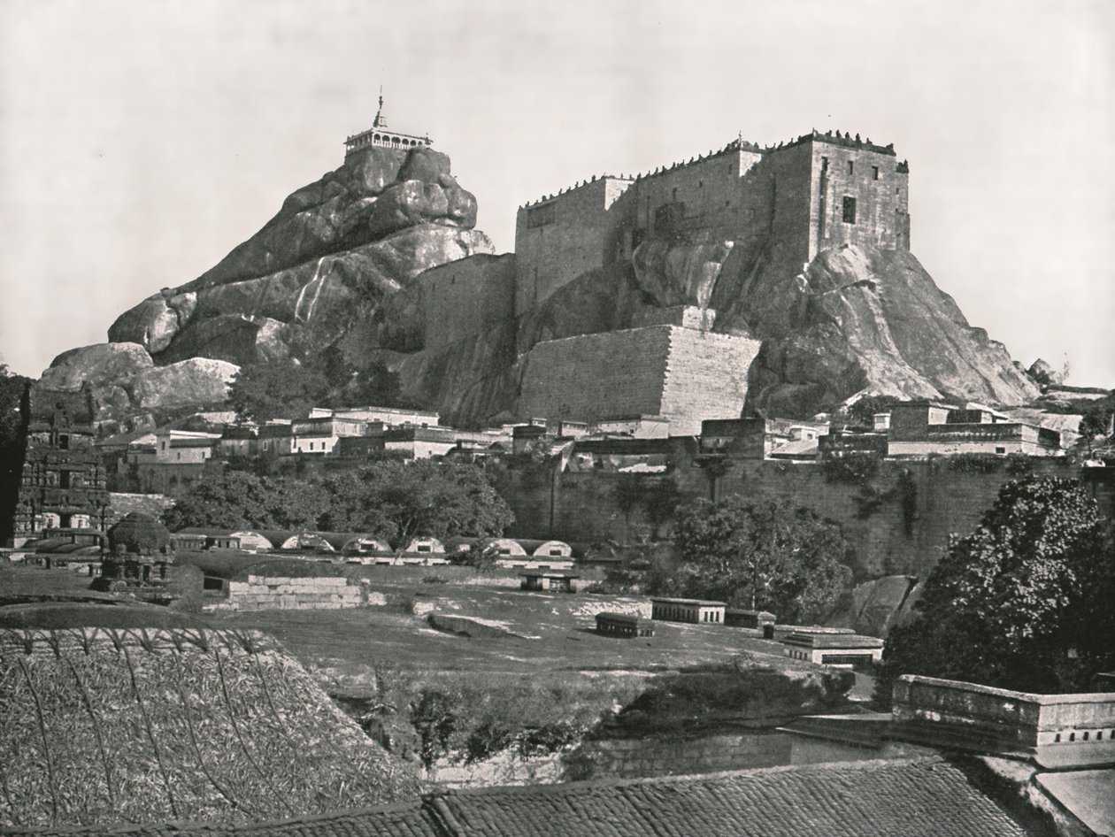 The Rock viděný ze severu, Trichinopoly, Indie, 1895. od Unbekannt