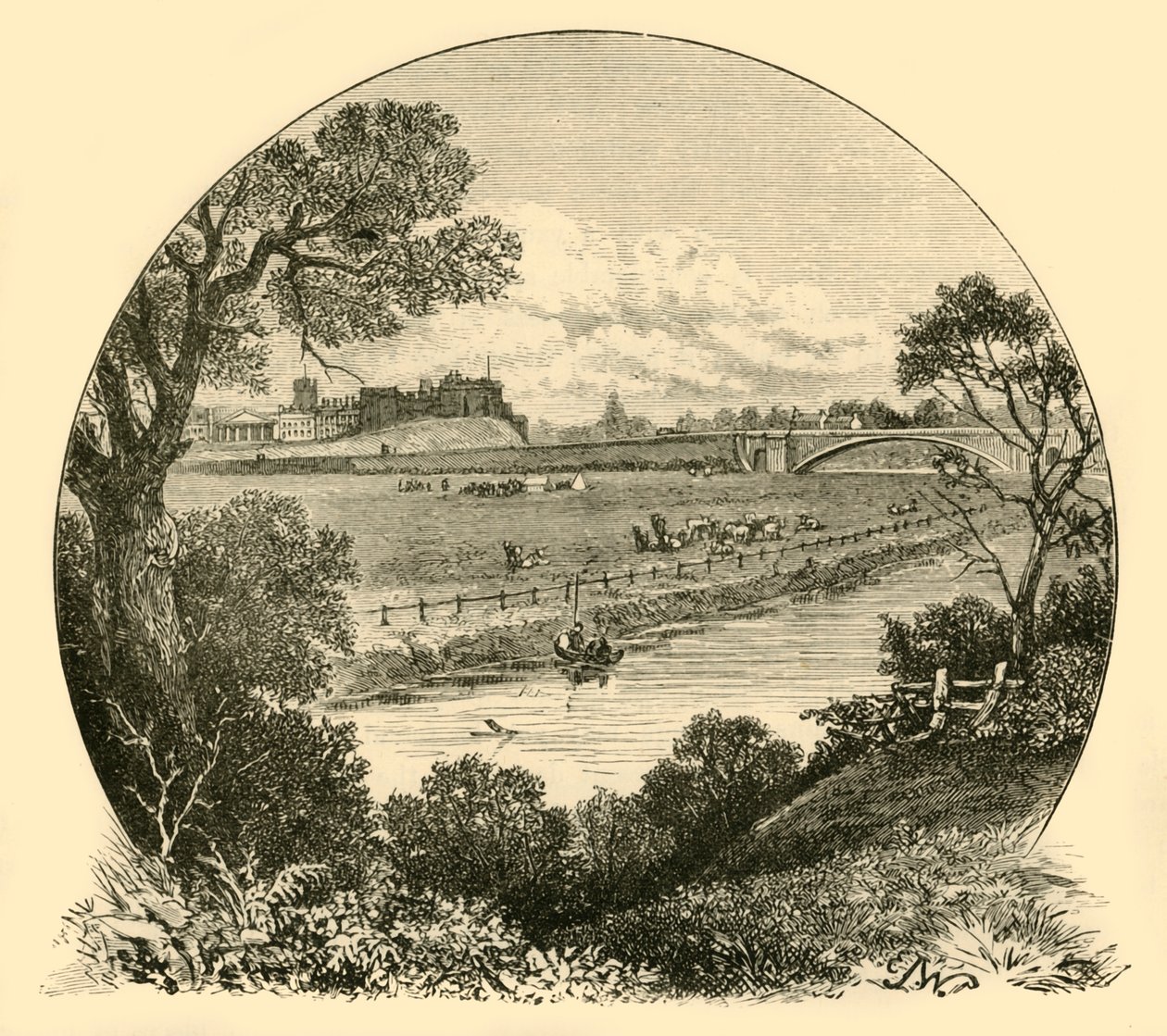 Roodeye, z železničního mostu, 1898. od Unbekannt