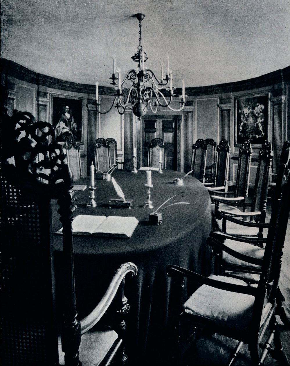 Místnost v Kapitolu, kde se sešla Výkonná rada, c1938 od Unbekannt