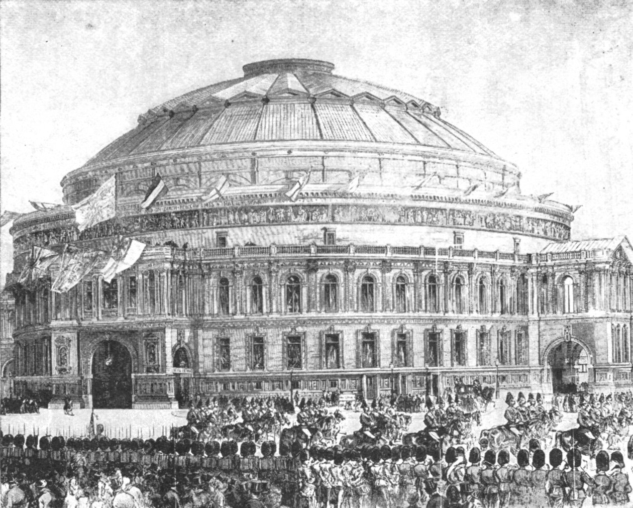 Royal Albert Hall, 1871: Otevřena královnou Viktorií, 29. března 1901. od Unbekannt