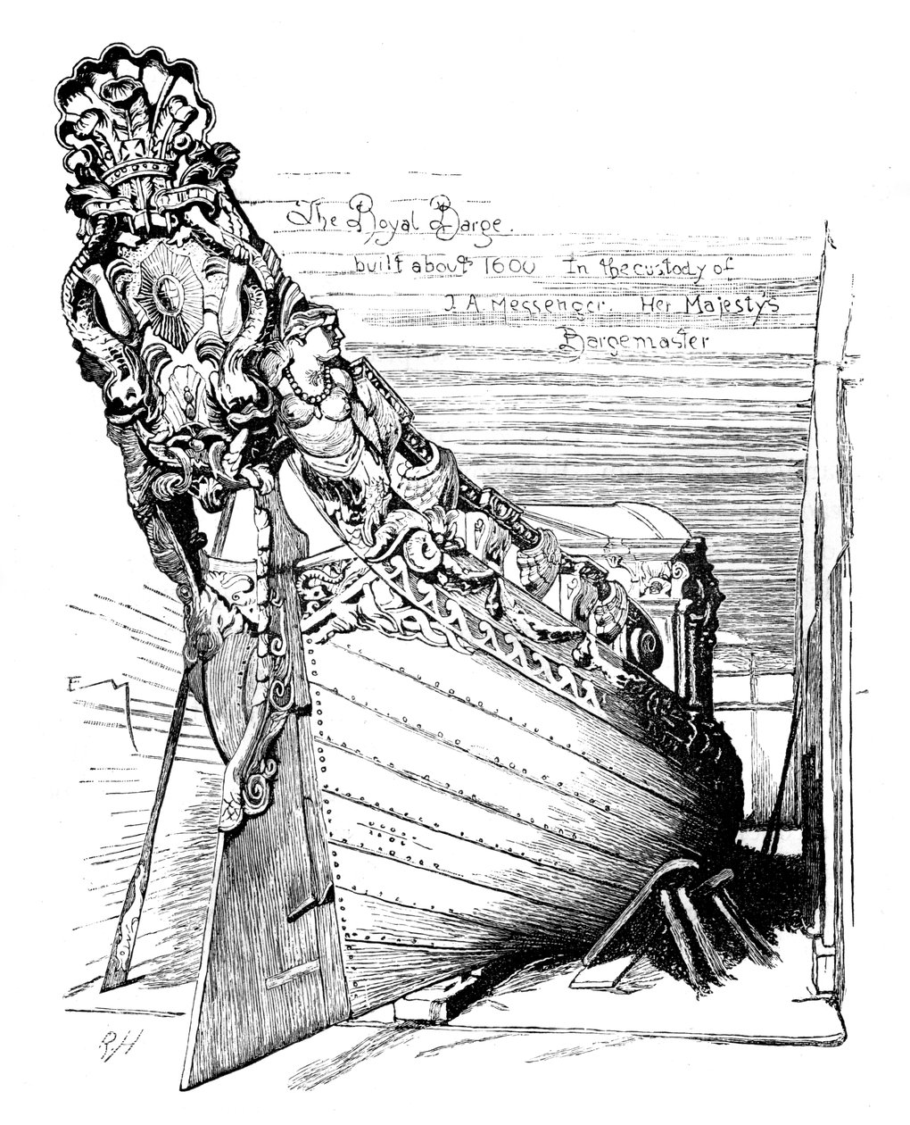 Královský člun, c1888 od Unbekannt