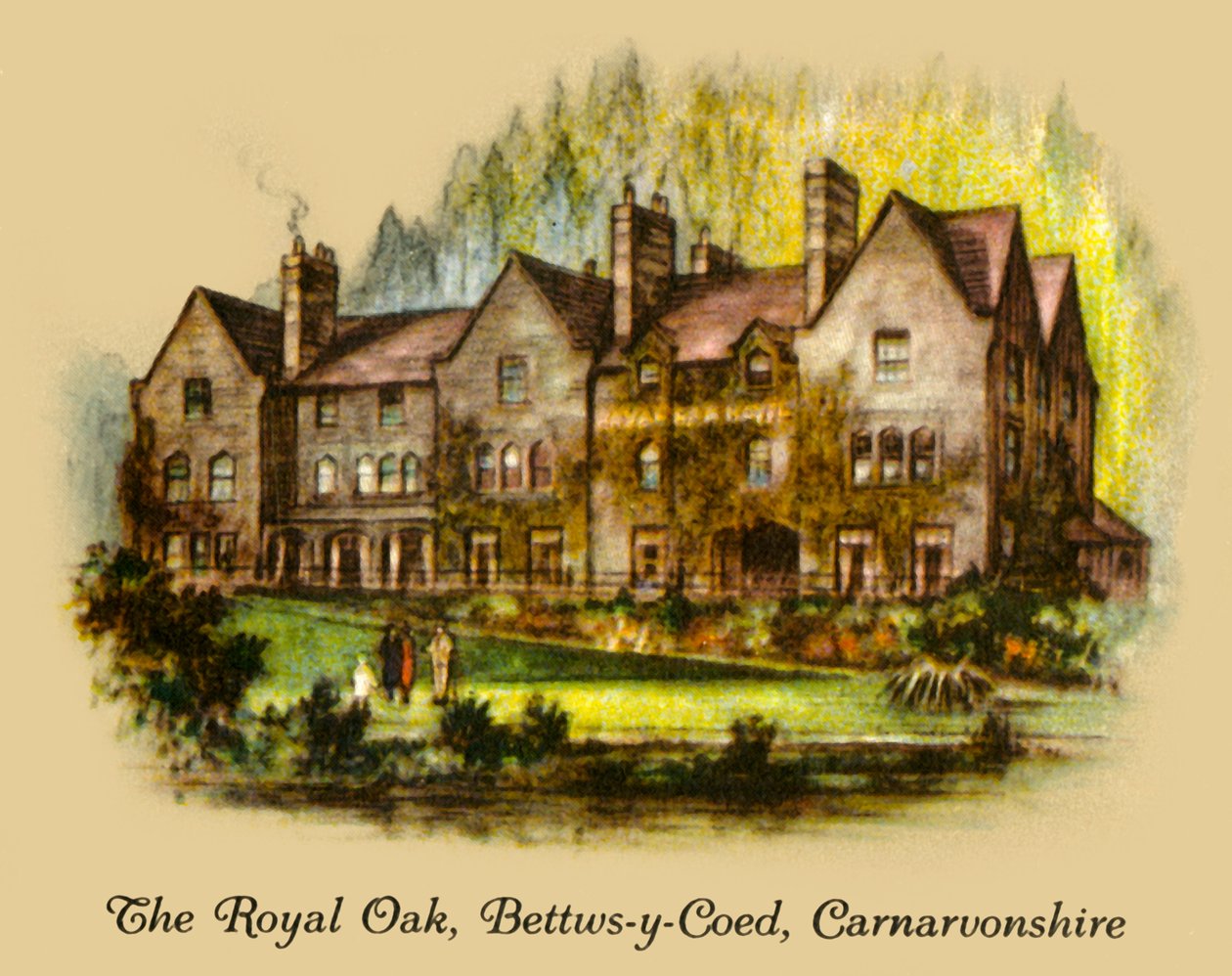The Royal Oak, Bettws-y-Coed, Carnavonshire, 1936. od Unbekannt