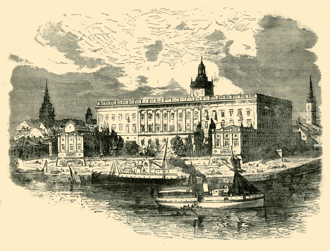 Královský palác, Stockholm, 1890. od Unbekannt