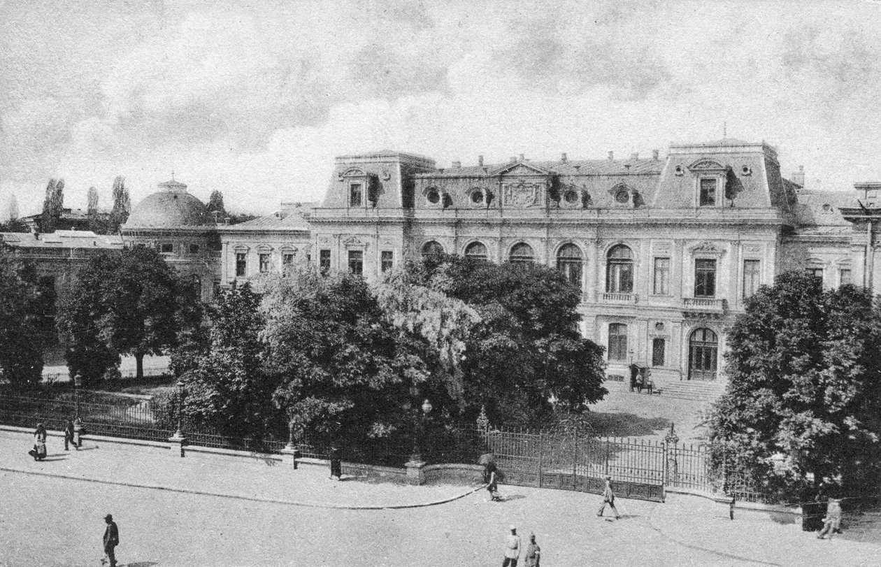 Královský palác v Bukurešti, Rumunsko, počátek 20. století od Unbekannt