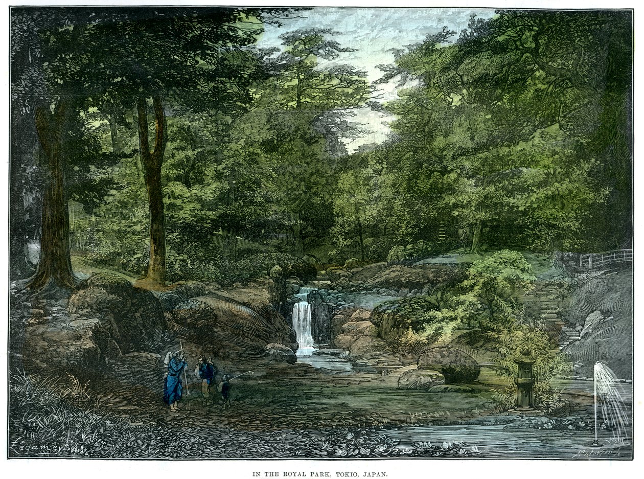 Královský park, Tokio, Japonsko, 1889 od Unbekannt