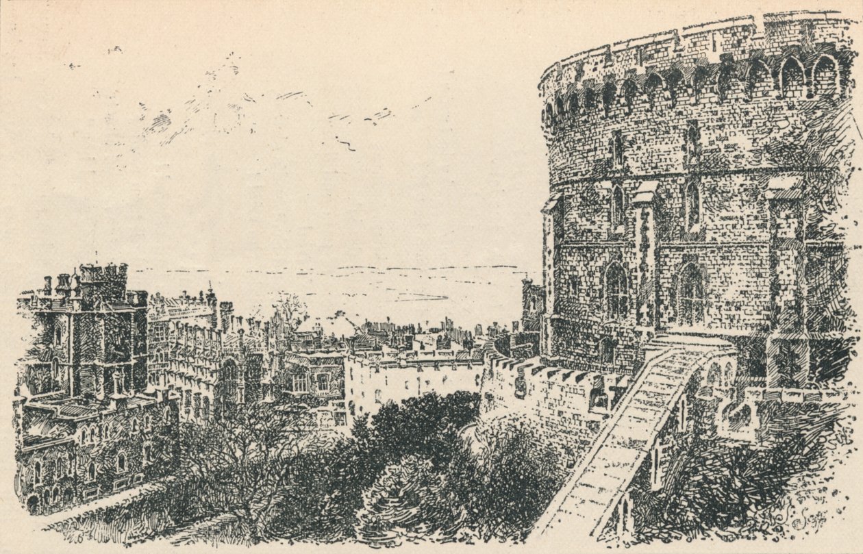 The Royal Tower from the King of Scotlands Lodging., 1895 od Unbekannt