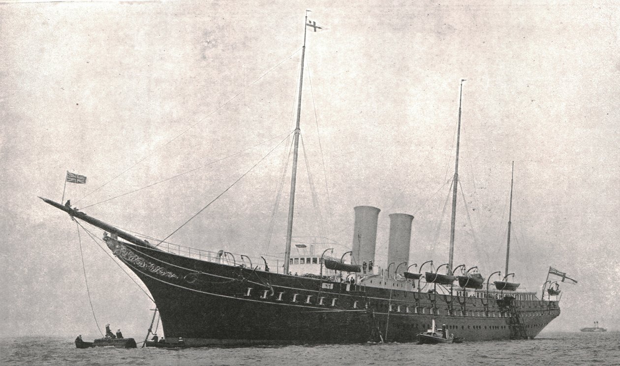Royal Yacht opouští Cowes, Isle of Wight, 6. srpna 1902. od Unbekannt