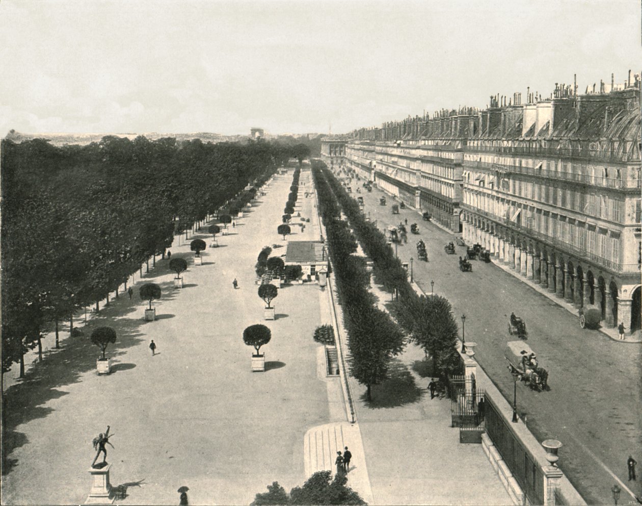 Rue de Rivoli, Paříž, Francie, 1895. od Unbekannt