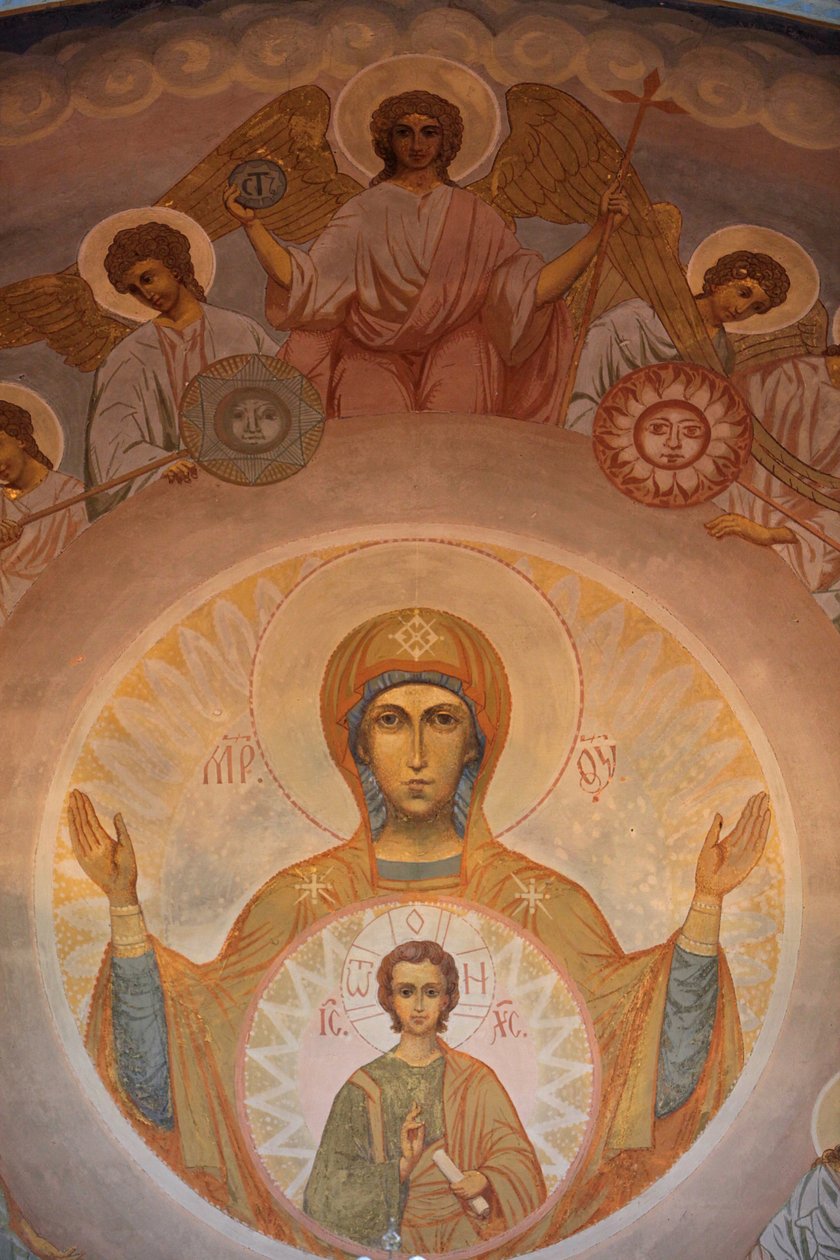 Ruská pravoslavná katedrála se také nazývá Eglise Russe nebo Catedrale Saint Nicolasit je největší ruská pravoslavná katedrála mimo Rusko, Nice, Francie od Unbekannt