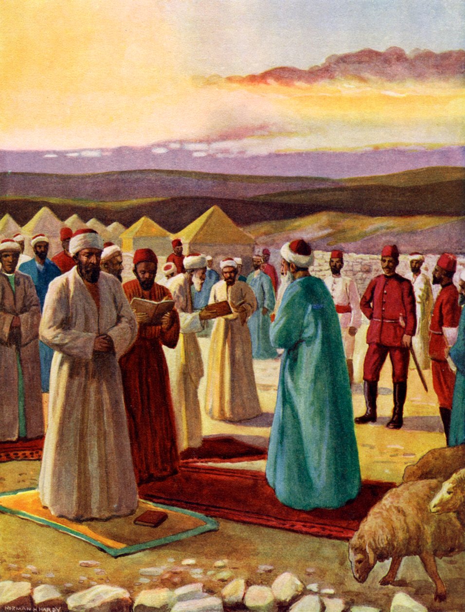 Samaritánský Pesach od Unbekannt