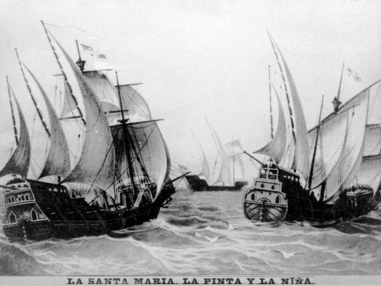 Santa Maria, pinta a Nina, 15. století, 20. léta 20. století od Unbekannt
