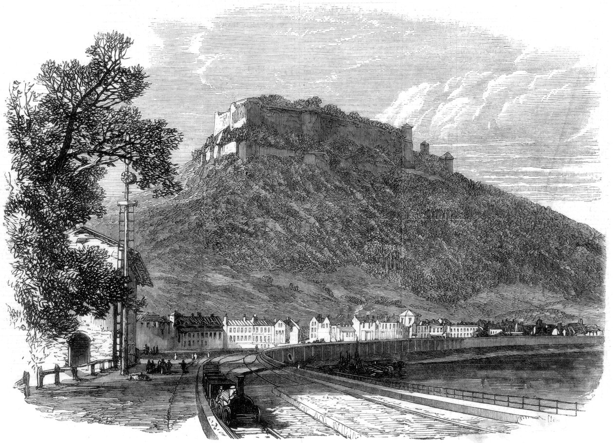 Saská pevnost Konigstein, na řece Labi, poblíž Drážďan, Německo, 1866 od Unbekannt