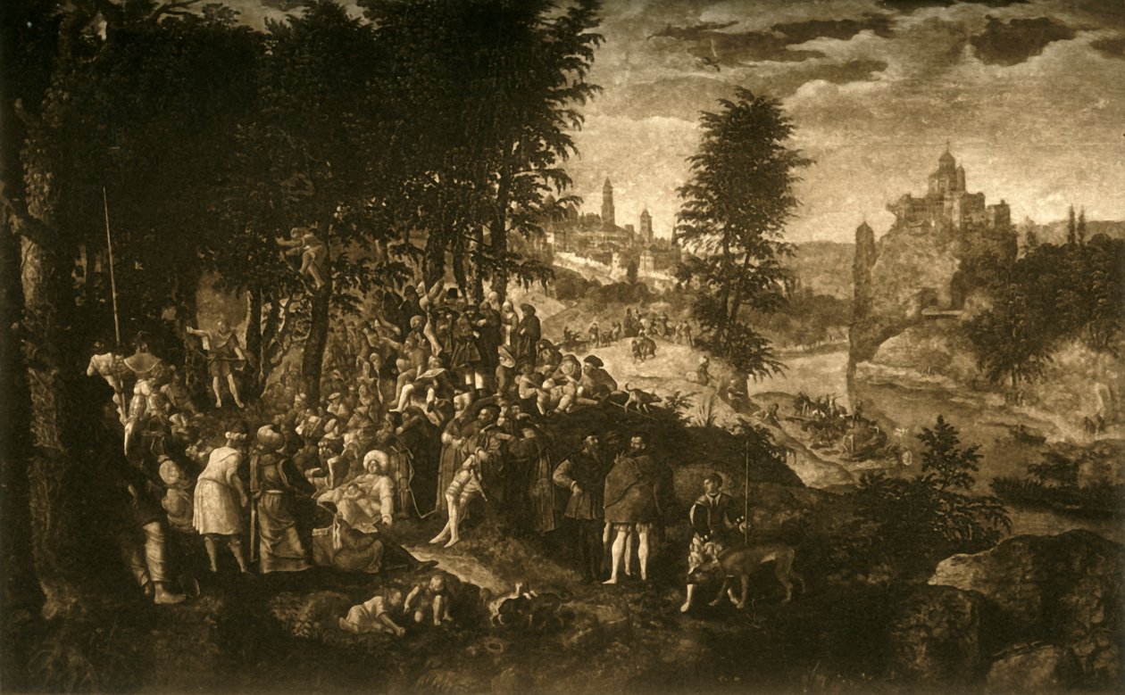 Kázání sv. Jana Křtitele, c1550, 1903. od Unbekannt