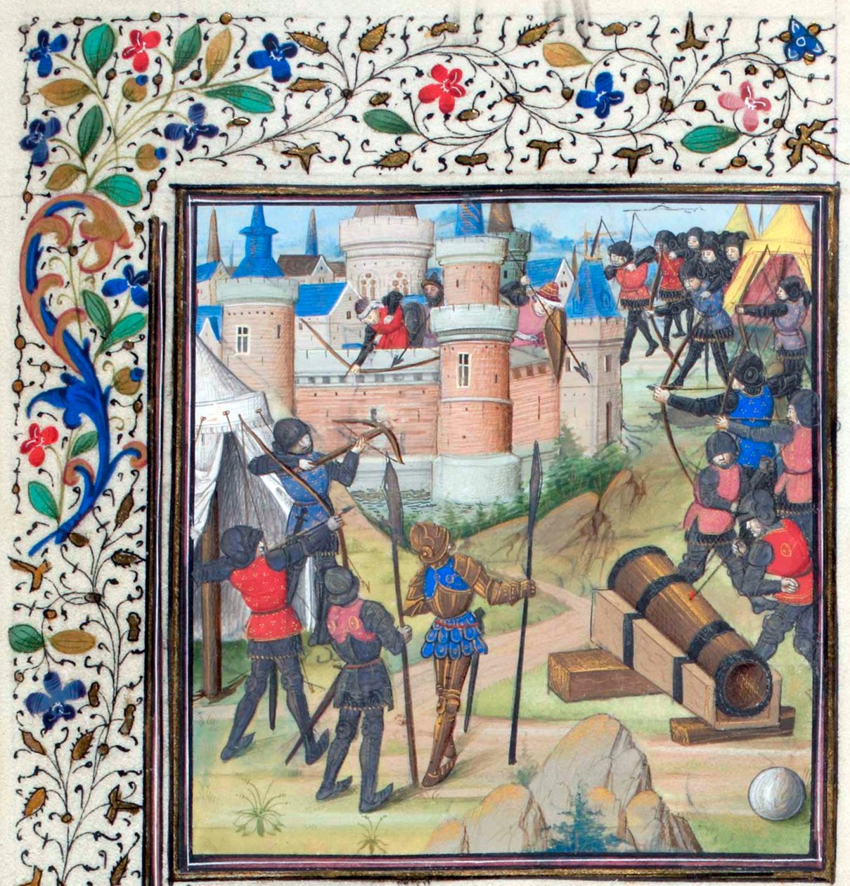 Obléhání Antiochie. Miniatura z Historia od Viléma z Tyru, 60. léta 14. století od Unbekannt