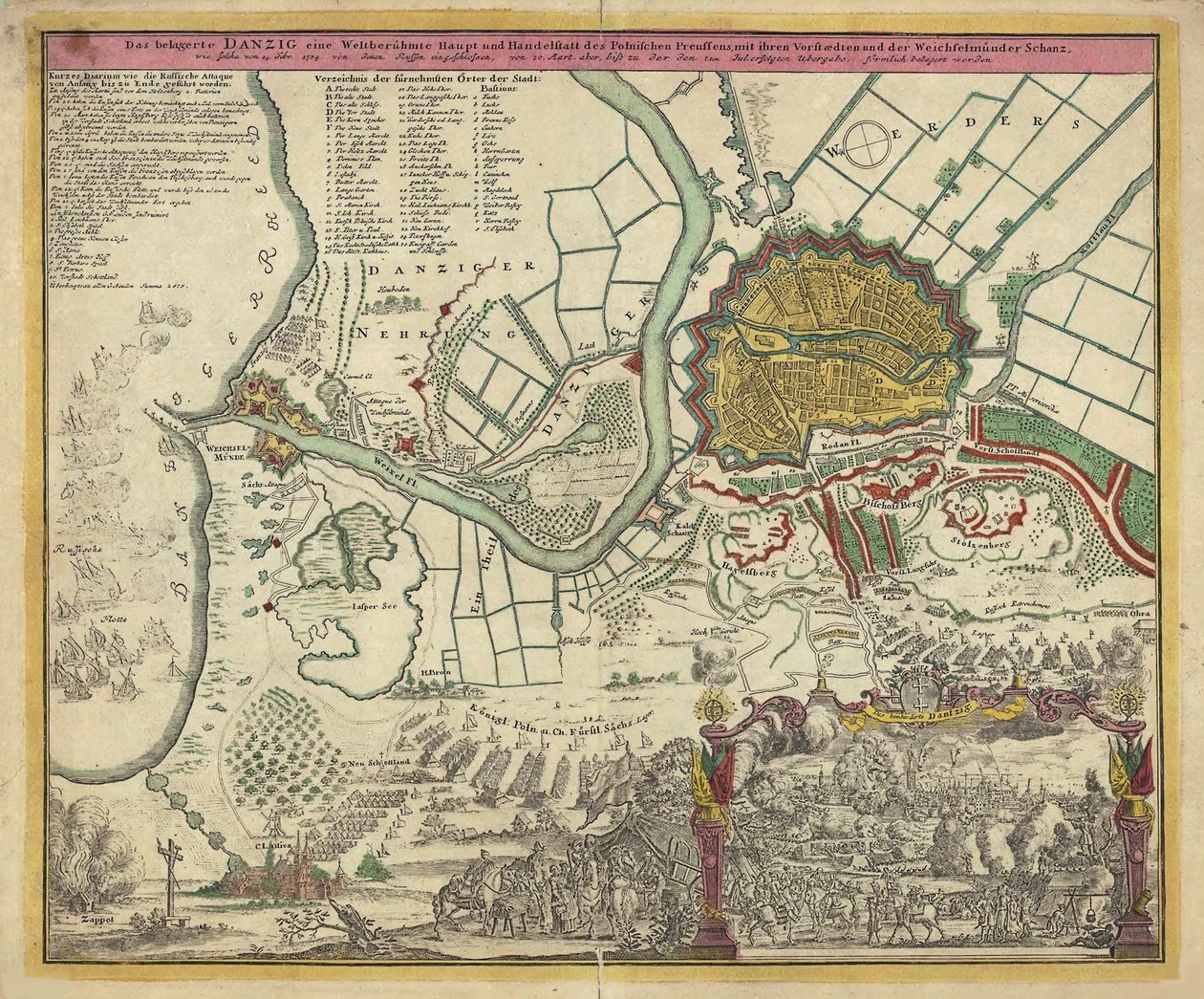 Obléhání Gdaňsku, 1734, 30. léta 18. století od Unbekannt