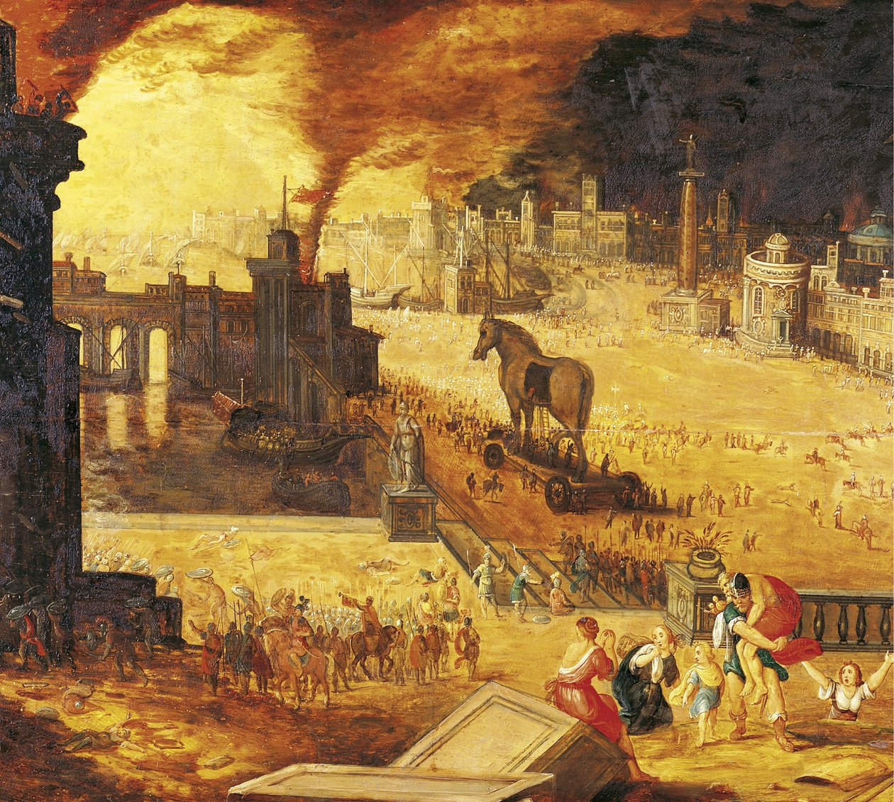 Obléhání Tróje, 17. století od Unbekannt