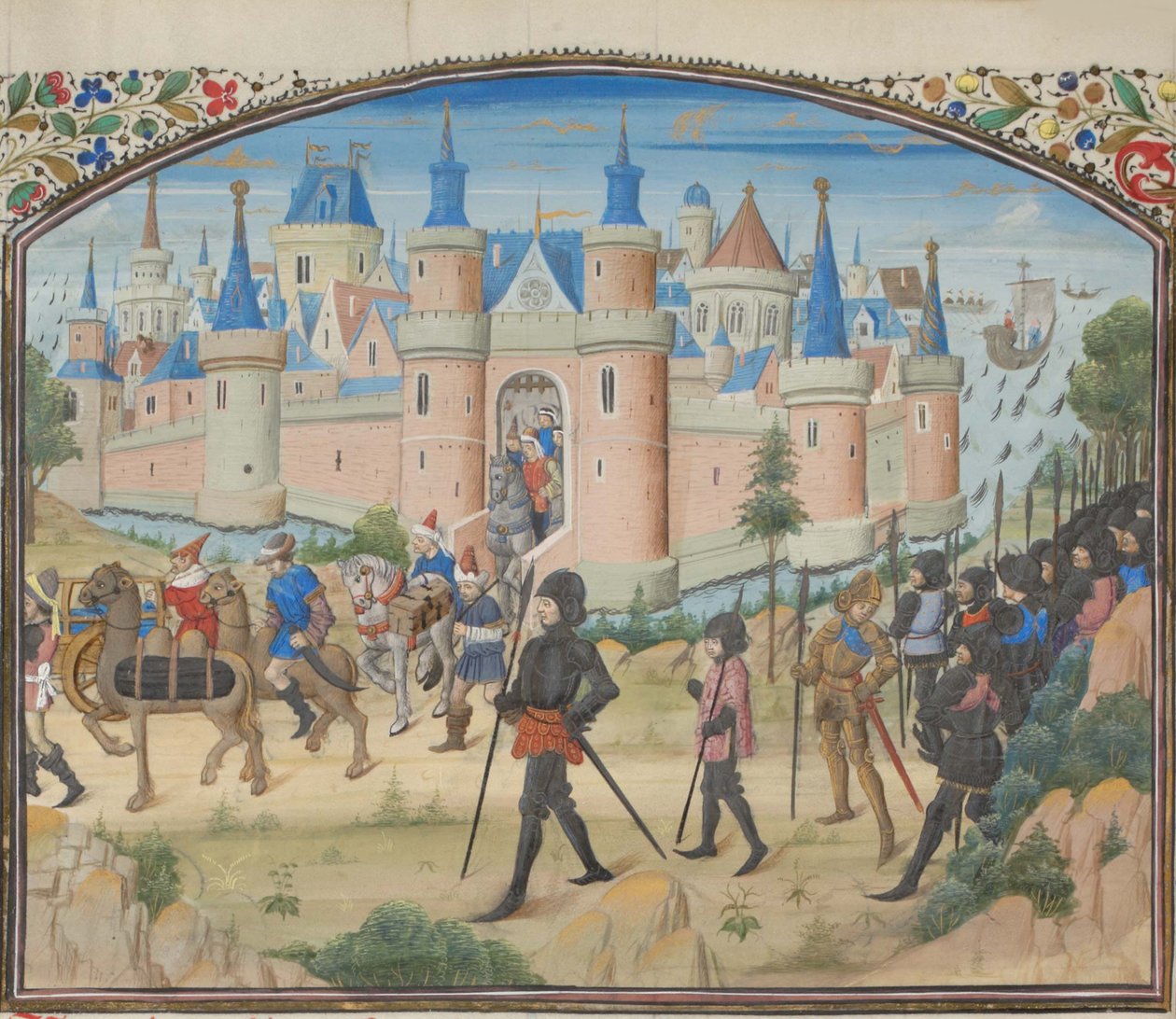 Obležení Tyru, 1124. Miniatura z Historia od Viléma z Tyru, 60. léta 14. století od Unbekannt