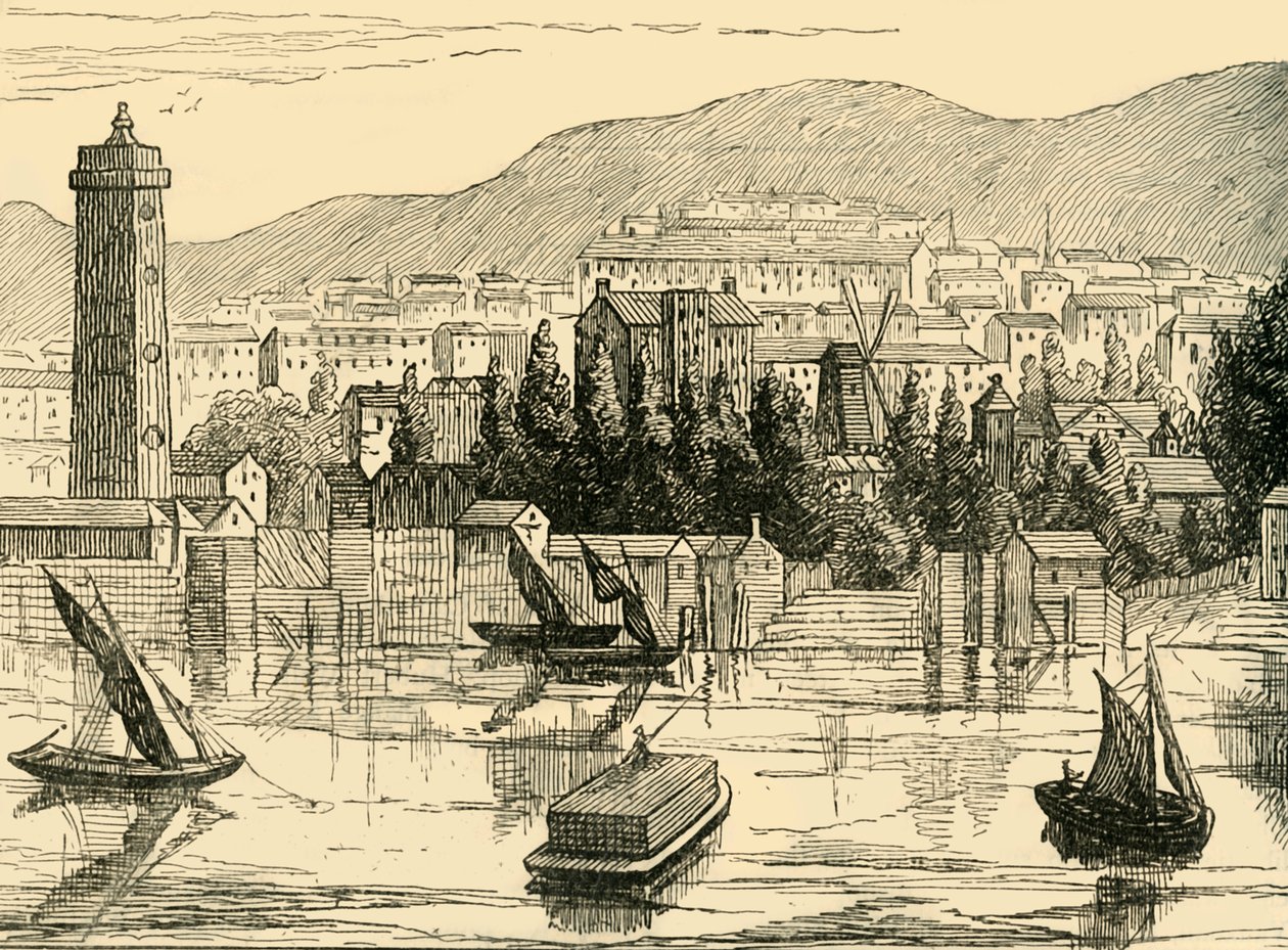Jižní strana Temže, převzato z Adelphi Terrace, 1770, c1878. od Unbekannt