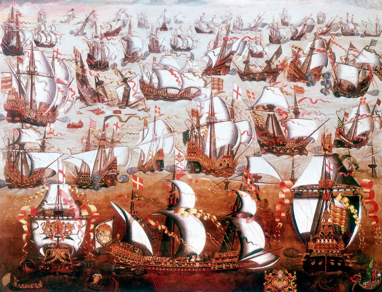 Španělská armáda, která ohrožovala Anglii v červenci 1588 od Unbekannt