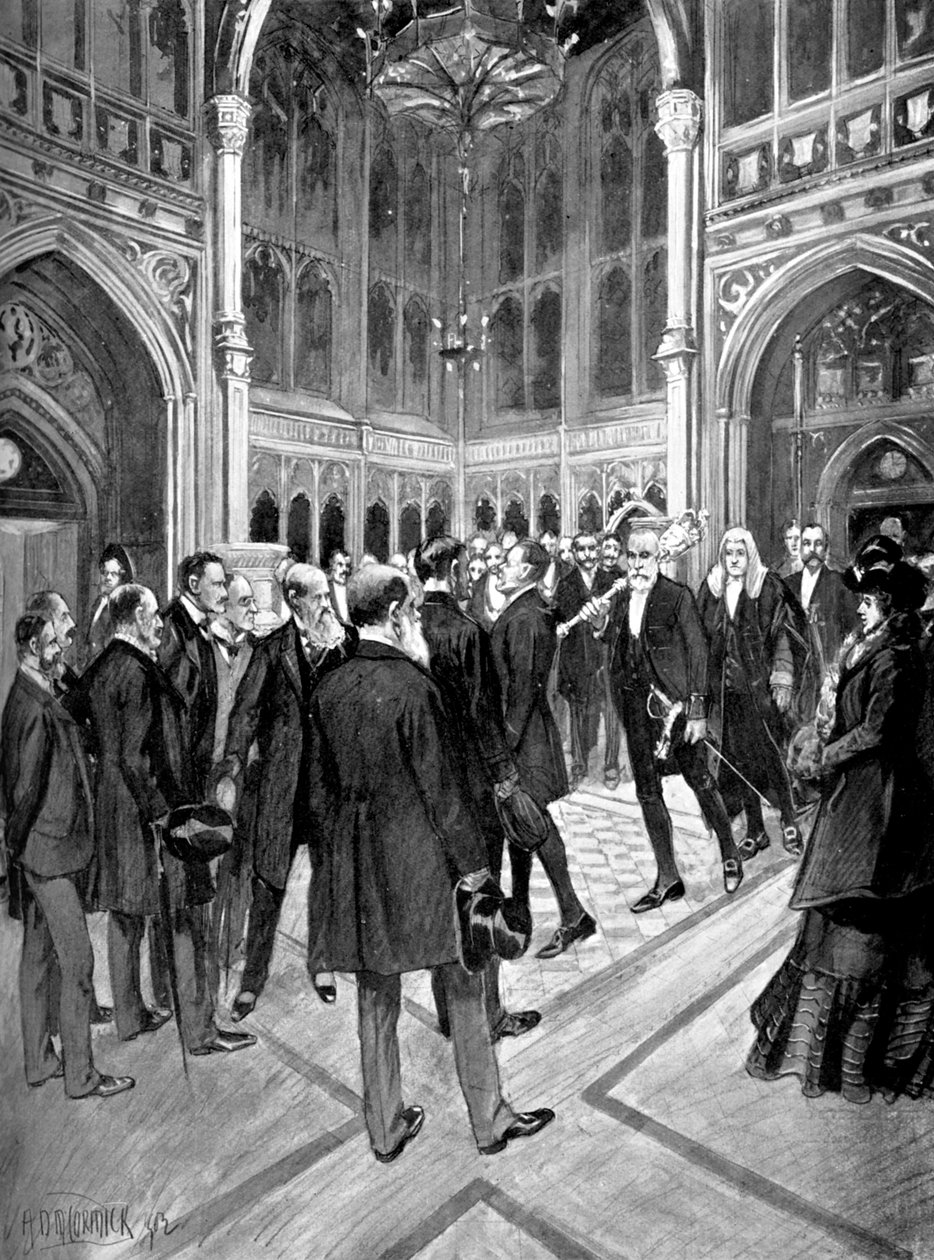 Průvod řečníků, Dolní sněmovna, Westminsterský palác, Londýn, c1905 od Unbekannt