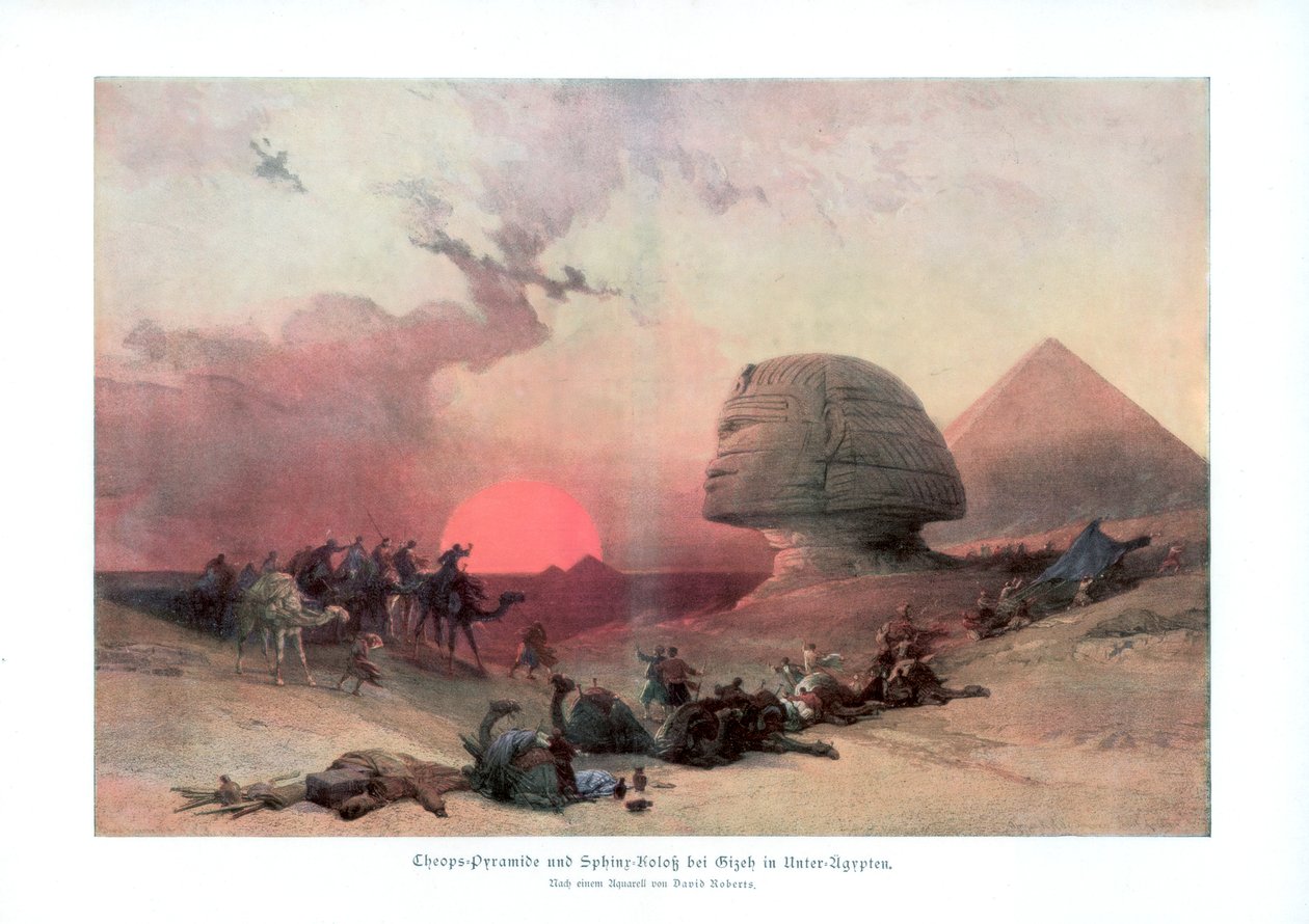 Sfinga v Gíze, Egypt, 40. léta 19. století, 1900 od Unbekannt