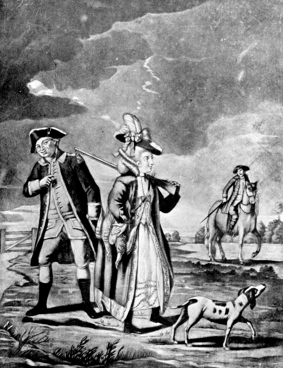 Sportovní dáma, 1776 od Unbekannt