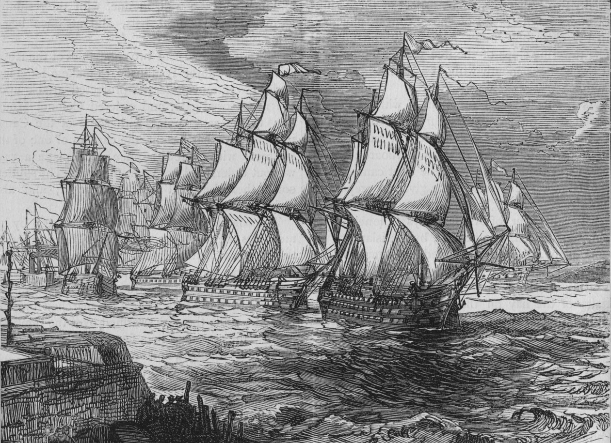 Squadron Before Amoy, c1880 od Unbekannt