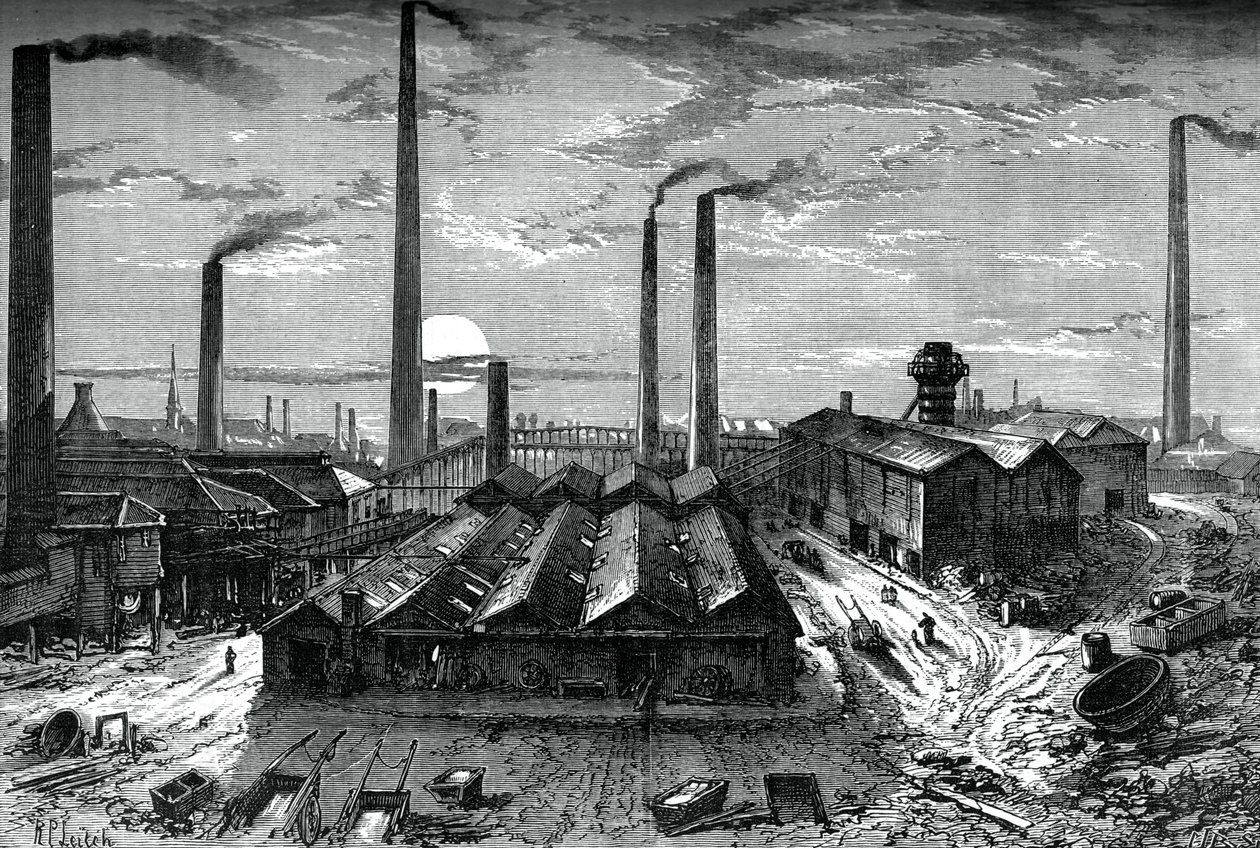 Chemická továrna St Rollox, Glasgow, c1880 od Unbekannt