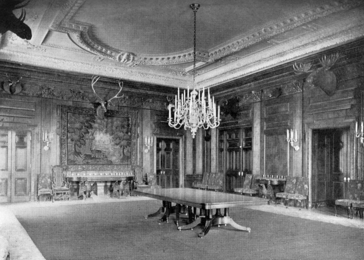 Státní jídelna v Bílém domě, Washington DC, USA, 1908 od Unbekannt