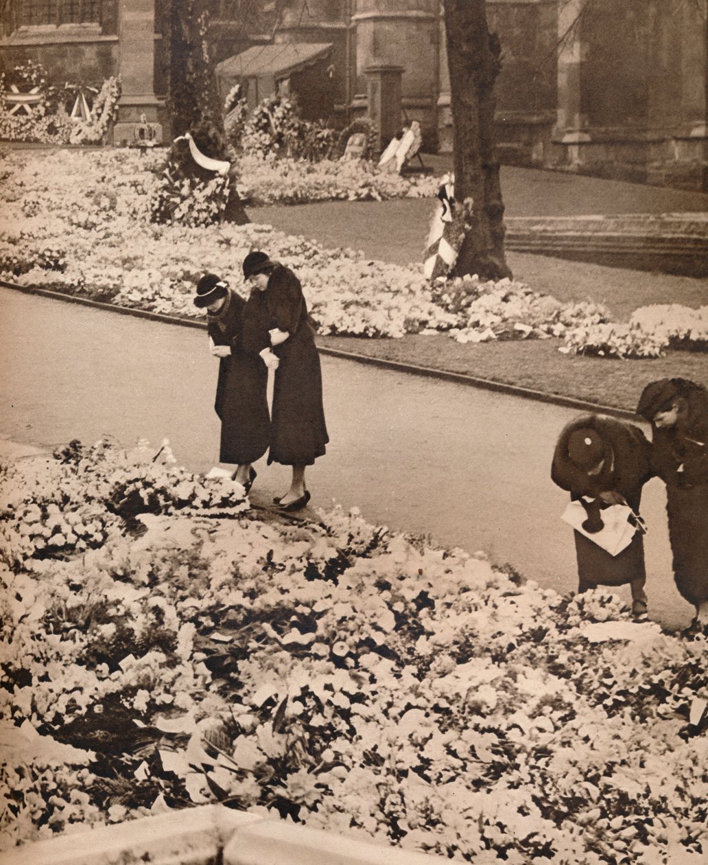 Státní pohřeb krále Jiřího V. ve Windsoru: pamětní věnce, 1936 od Unbekannt