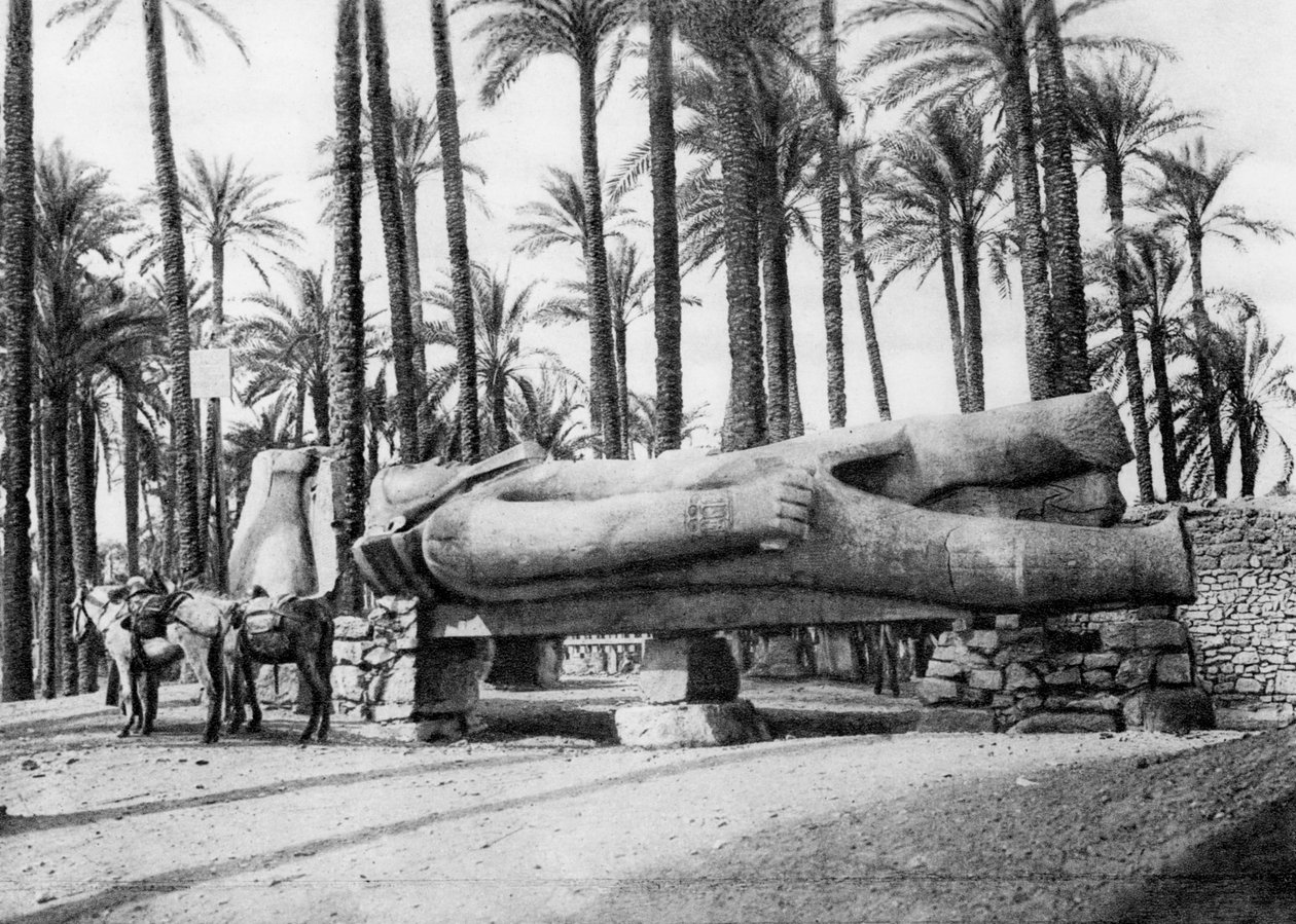 Socha Ramesese II., Káhira, Egypt, c1920 od Unbekannt