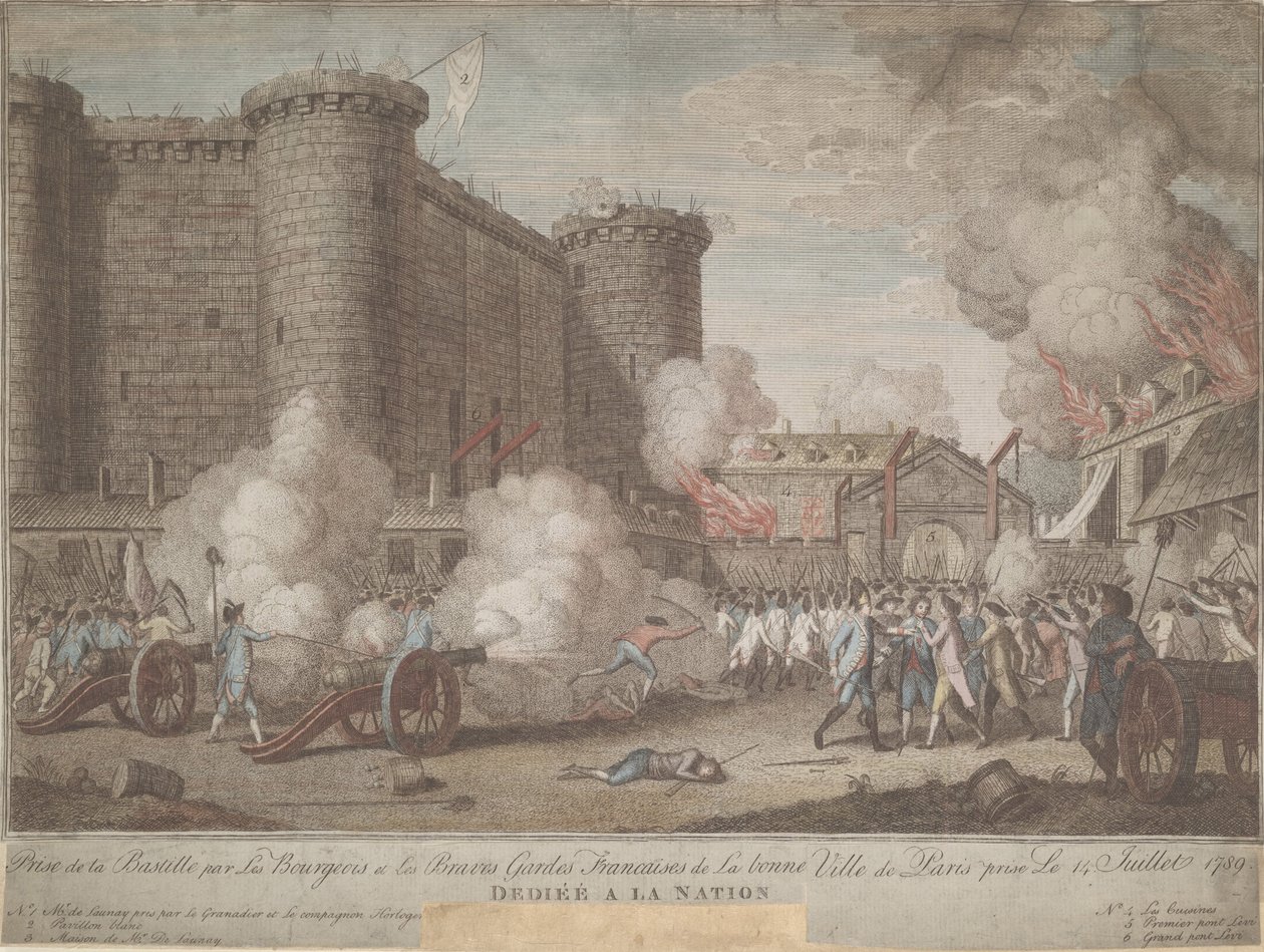 Útok na Bastille dne 14. července 1789, 1789 od Unbekannt
