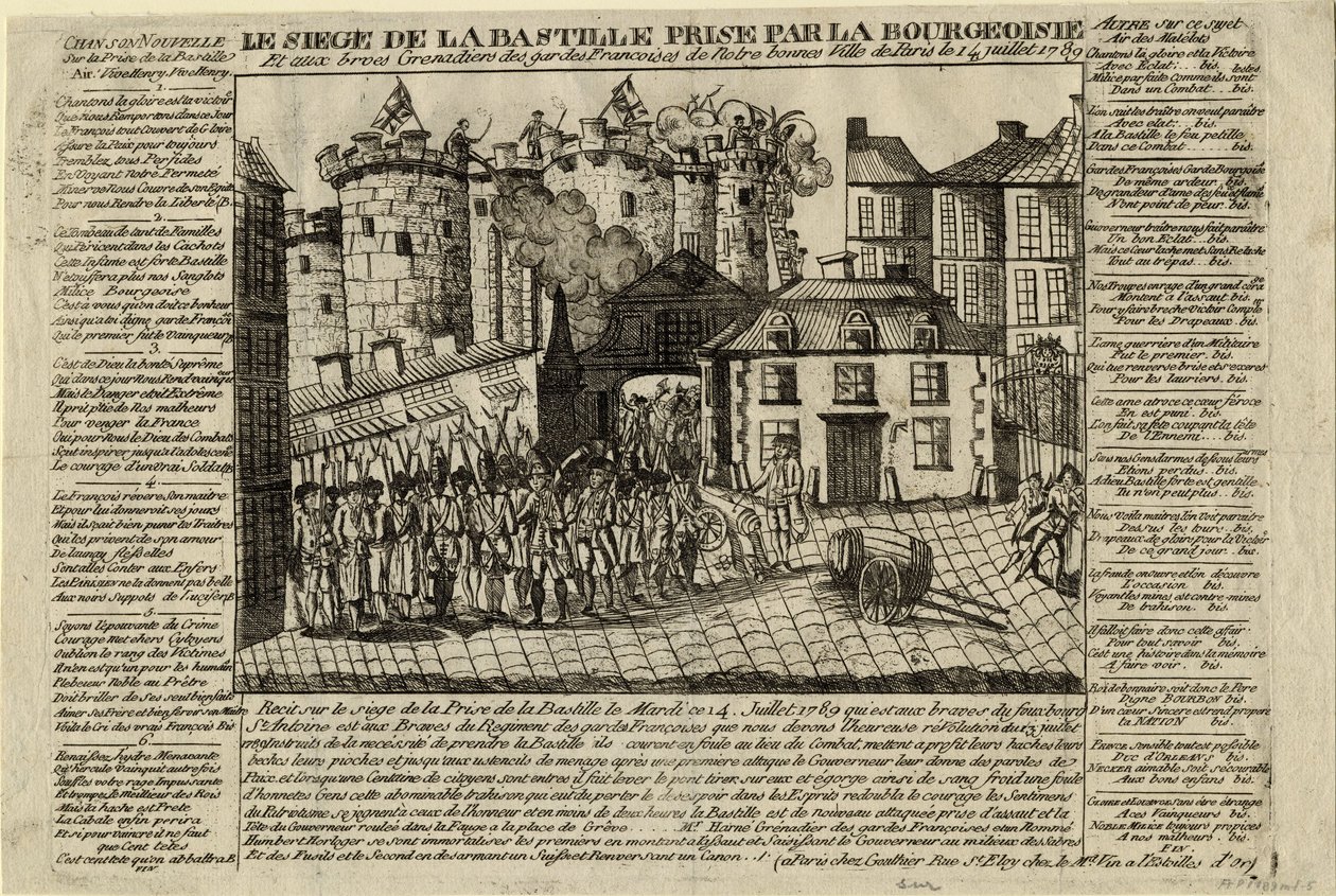 Útok na Bastille dne 14. července 1789, 1789 od Unbekannt